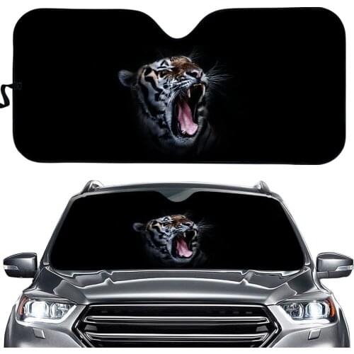 Roaring lion Car Front Windshield Sunshades Front Window Covers Sun shade UV Protection Foldable Auto Interior Accessories Hot