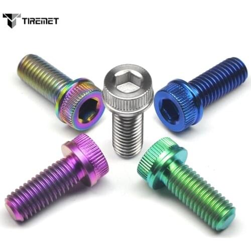Tiremet 6Pcs M8x20/30mm Titanium Hex Head Screw for DUCATI Motorcycle Pivot Caliper Bolt