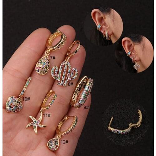 1Piece Bohemia Heart Snake Dangle Earrings for Women Fashion Jewelry 2020 Colorful Bionic Earrings Initial Ear Earrings for Teen