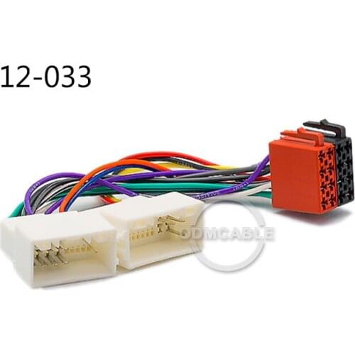 12-033 ISO Radio for hyundai 2009+ for kia 2010+ (select models) Wiring F-Harness Wire Cable Plug Adaptor Stereo