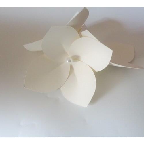 2018 One Bunch=3PCS Paper Hydrangea Flowers For Wedding & Event Backdrop Decorations Bridal Shower Table Decor Artificial Flower