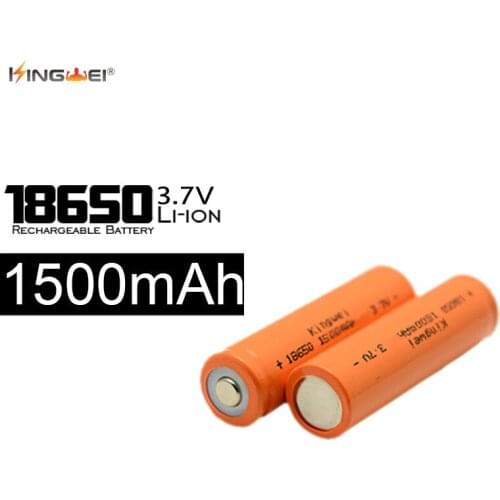 10pcs/lot 18650 Batteries 3.7v 1500MAH Rechargeable Bateria Fit Laser Pen Flashlight 500 Re-charging Battery for Powerbank