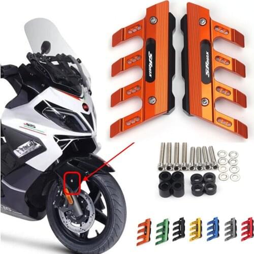 For Aprilia SRMAX300 SRMAX250 SR MAX 300 250 Motorcycle CNC Accessories Mudguard Side Protection Front Fender Anti-Fall Slider