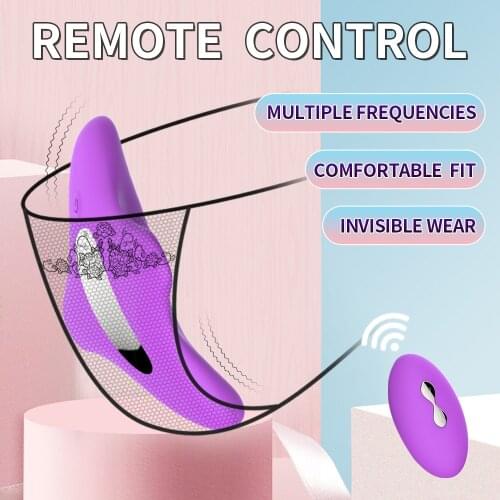 Wireless Remote Control Invisible Vibrating Egg Clitoral Stimulator Portable Panty Vibrator Sex Toys for Woman