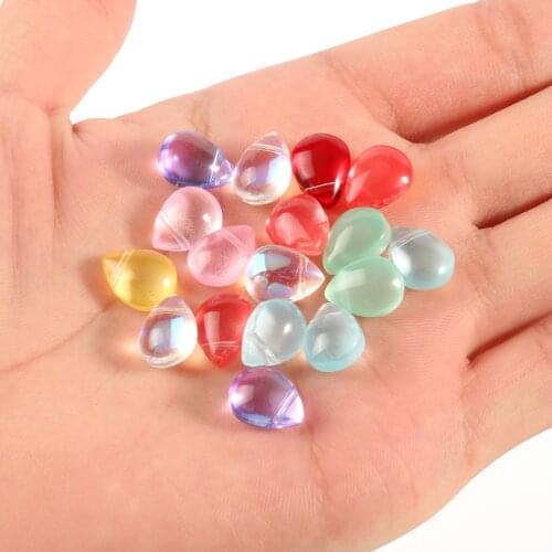 Multiple Colors 9x12mm Drop Shape Lampwork Beads Glass Beads for DIY Bracelet Jewelry Making Accessories 20pcs/lot