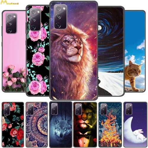 For Samsung S20 FE 5G Case Lion Silicone Soft Phone Cover for Samsung Galaxy S20 Plus 5G Case SamsungS20 S 20 Ultra S20Plus Etui