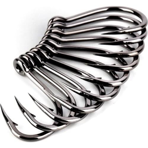 DYGYGYFZ 1pocket Fishing Hooks Set Barbed Single Circle Carp Hook High Carbon Steel Fishinhook Fly Fishing Accessories Tackle