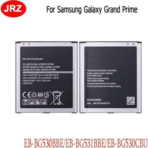EB-BG531BBE Battery For Samsung Galaxy Grand Prime G5308 G530H J3 2016 J320 J5 2015 J2 Prime G532 Battery 2600mAh EB-BG530CBU