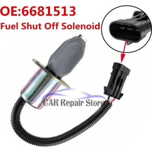 Fuel Shut Off Solenoid For Bobcat Skid Steer Loader 743 751 753 763 773 Skid Steer 6681513