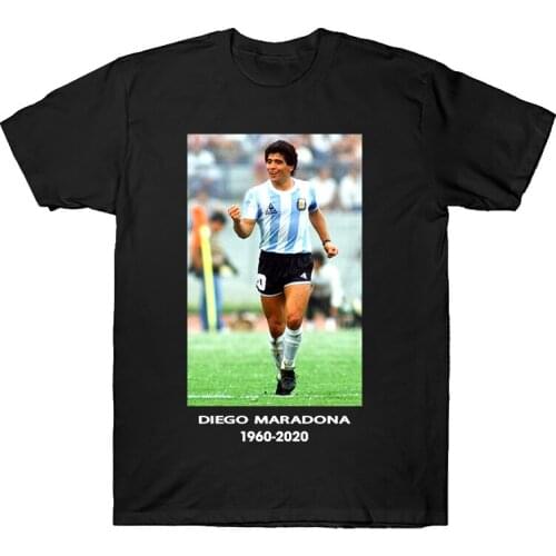 Diego Maradona T Shirt Talented Argentine Footballer Soccer Legend Maradona Fans Gift 100% Cotton Casual Men Women Tops Tee
