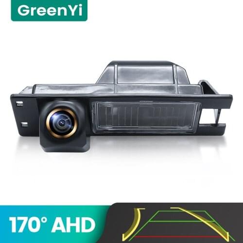 GreenYi 170° AHD 720P Trajectory Car Rear View Camera For Opel Corsa Meriva Zafira Insignia Fiat Night Vision Reverse Parking