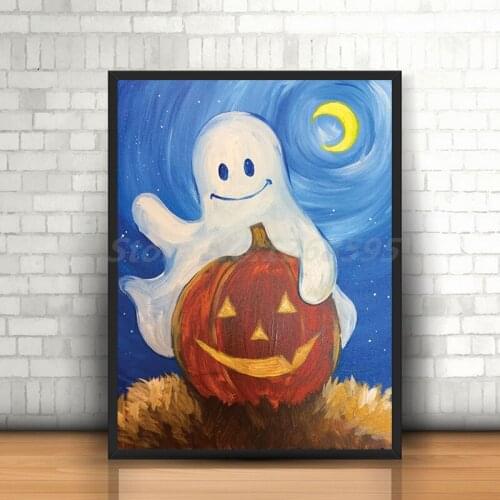 Halloween Buddies HD Wall Art Canvas Poster And Print Canvas Painting Decorative Picture For Office Living Room Home Decor
