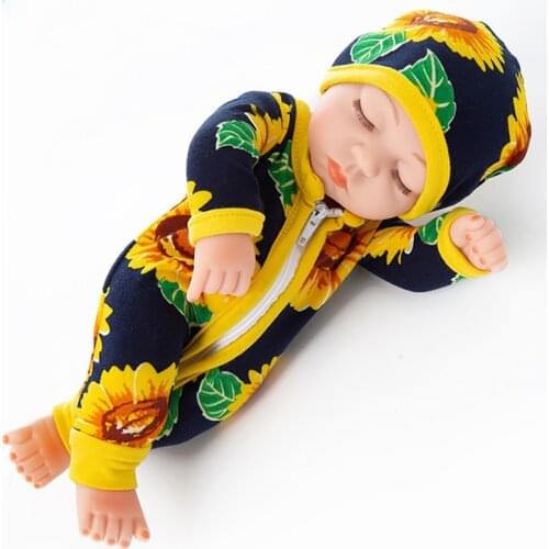 Mini Reborn Doll Girl Baby Reborn Whole Silicone Body Soft Dolls Kit Clothes With Headband Cute 25CM Sleeping Doll For Girls Toy