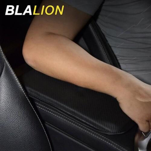 PU Leather Car Armrest Pad Universal Interior Car Seat Storage Box Pad Black Anti Scratch Mats Armrest Protector Protective Pad
