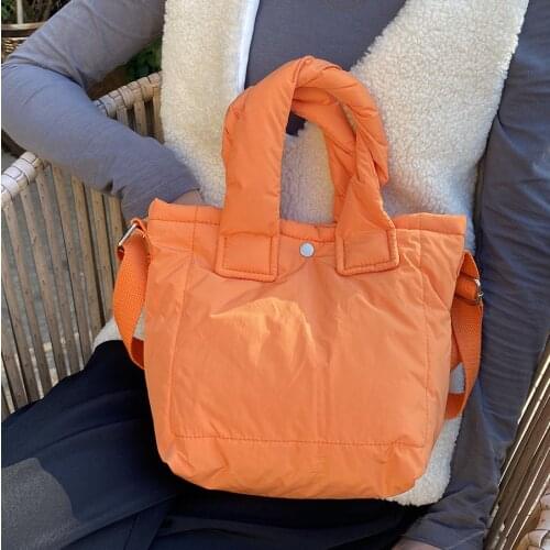 Mini Casual Cotton Bucket Crossbody Bag for Women 2021 Designer Colorful Cute Space Feather Shoulder Bags Ladies Totes Handbags