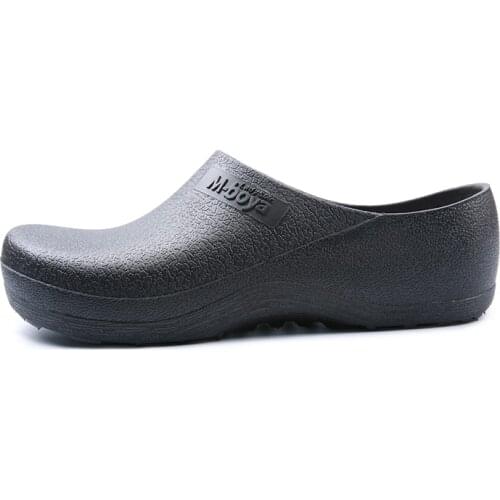 Hotel Kitchen Clogs Non-slip Chef Shoes Casual Flat Work Shoes Breathable Resistant Kitchen Cook Working Shoes Size Plus 37-46