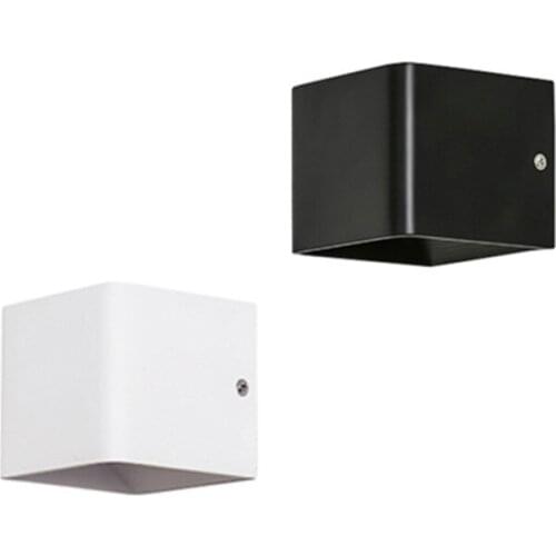 Led wall light indoor and outdoor aluminum surface mounted cube led garden balcony light 6W 10W