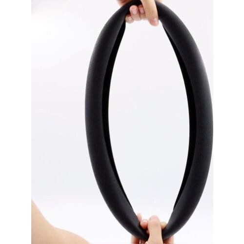 Texture Wheel Universal Cover Auto Black Car Interior Leather Parts Refit