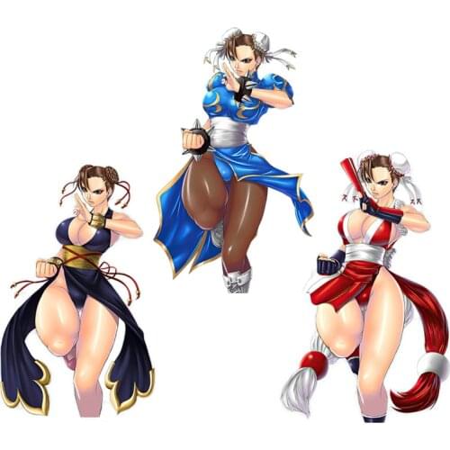 Three Ratels CDM372 Animation game girl Chun-Li Anti Scratch Film With Watterproof Protected Anime Personalized Decal Sticker