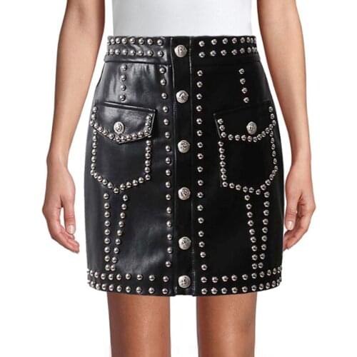 Vero Sinly Women's Leather Skirts