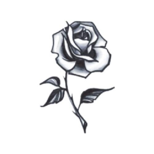 50mm×73mm say love me rose flower tattoo stickers waterproof and durable simulation for men and women