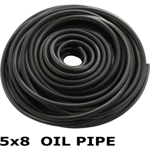 High quality black color Nylon pipe fuel line Fuel Pipe Fuel Gas I/D 5mm O/D 8mm nylon tube nylon line a lot Motorcycle