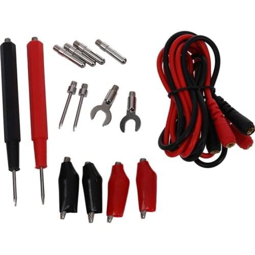 1 set Multifunction Digital Multimeter Probe Test Leads cable Alligator Clip