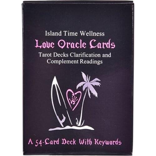 1set Island Time Wellness Love Oracle Cards Tarot Card Divination Board Game Cards