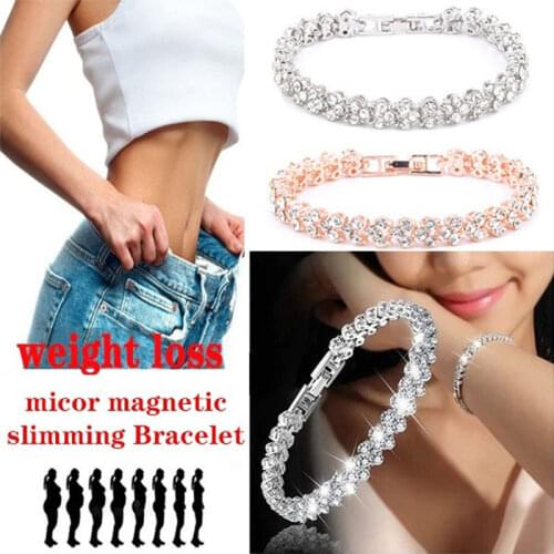1pcs Women Fashion Silver Crystal Bracelet Gemstone Chains Crystal Gold Strand Bracelets for Women Female Jewelry