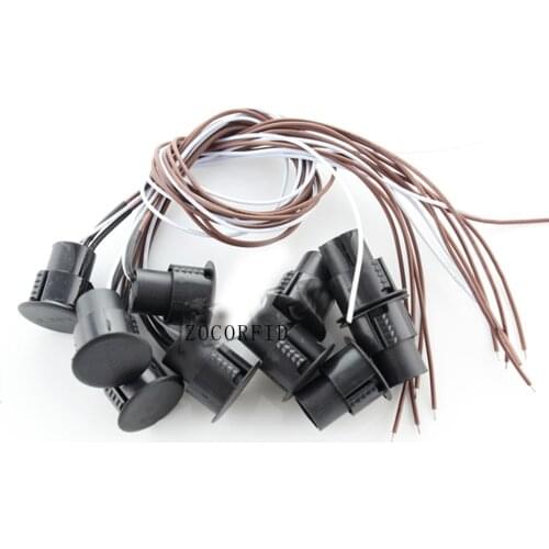 10 pairs) NO type wired magnetic contact switch wired door sensor use for alarm system