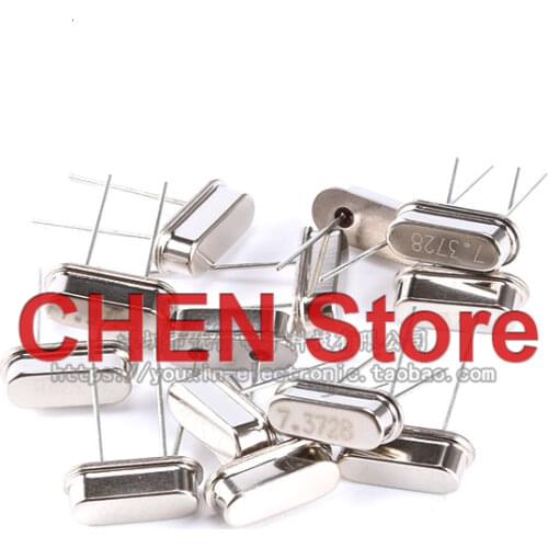 10pcs Crystal 7.3728MHz 49S passive type shock crystal grain 7.3728M