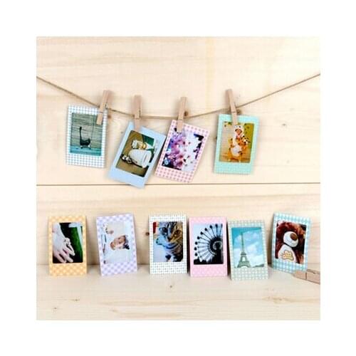 20 Pcs Photo Albums DIY Scrapbook Decorative Paper Photos Frame For Instax Mini Film Home Decor 7 Styles
