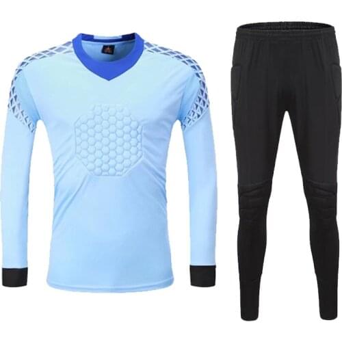 2018 New Survetement Football Goalkeeper Jerseys Set Soccer Training Suit Goal Keepers Protector Kits Goalie Uniforms