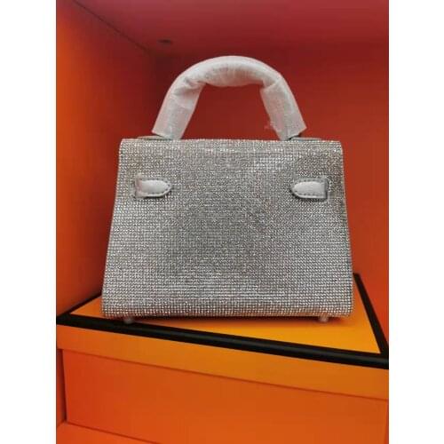 2021 Xianjian High Quality Silver Bling Purse Mini Handbag Elegant Shining Blink Bags