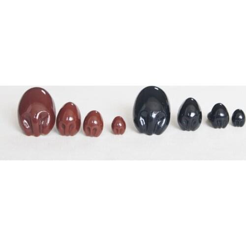 40pcs high quatity10mm 13mm 16mm 26mm brown black safety toy animal bear doll noses + washer plush doll accessories size option