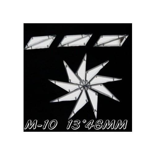 50pcs 13*48CM sew on mirror piece ,Fashion DIY cloth garment deoration accessory