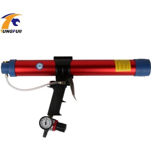 600ml Soft Rubber Adjustable Speed Pneumatic Glass Glue Gun Structural Rubber Silicone Gun