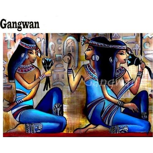 5d Diamond Painting blue egypt,women Cross Stitch,Full,Diamond Embroidery girl,5d Diamond,Mosaic,pattern,puzzle,home decoration