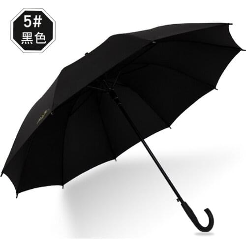Black Umbrella Long Handle Large Windproof Adult Uv Protection Outdoor Umbrella Parasolka Damska Daily Necessities BD50UU