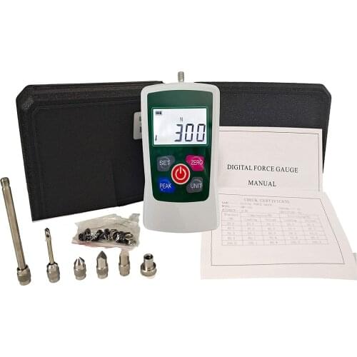 Digital Force Gauge Push and Pull Tester of 4 Measurement Units 30kgf 300N 65Lbf 1080Oz LCD Measuring Instruments