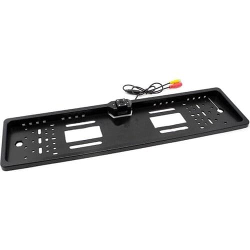 For CCD HD Car Rear View Camera Backup Reverse Universal Camera European License Plate Frame Night Vision with 170 degree 4 LE