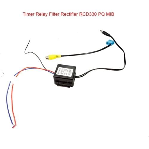 For Volkswagen RCD330G Plus Passat Tiguan Golf Touran PQ MIB Conversion Cable Delay Timer Relay Filter For Rear View Camera