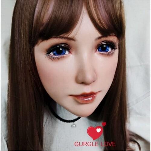 G-Love 28) Female Girl Resin Silica Gel Party Masks Halloween Cos BJD Girl Doll Crossdresser Japan Kigurumi Anime Cosplay Mask