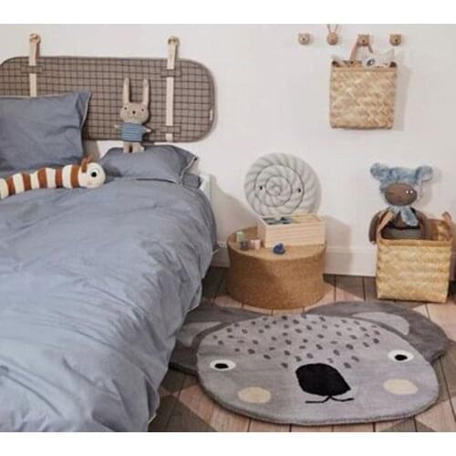 INS Play Mat Cartoon Kola Animal Baby Mat Newborn Infant Crawling Blanket Cotton Floor Carpet Rug Mat for Kid Room Nursery Decor