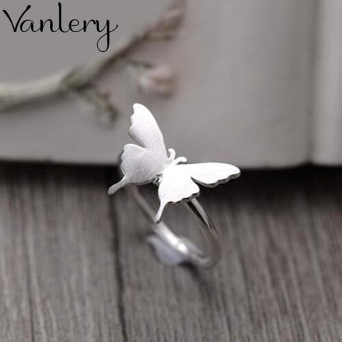 Creative Style Boho Butterfly Rings For Women Men Adjustable Ring Fashion Charm Jewelry Wholesale 2021