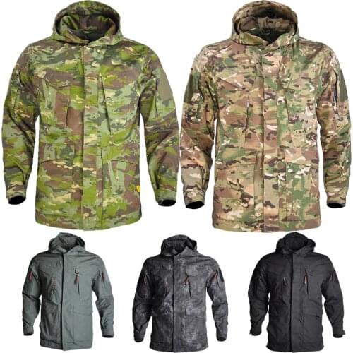 Jacket Men Airsoft Thick Warm Military Thermal Tactical Jackets Outwear Fleece Breathable Hooded Windbreaker Coat 3XL Clothes