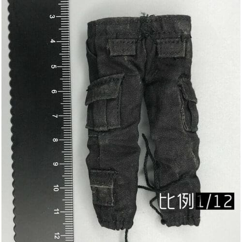 1/12 Scale Trendy Soldier Four Nose Pants Model for 6" Action Doll