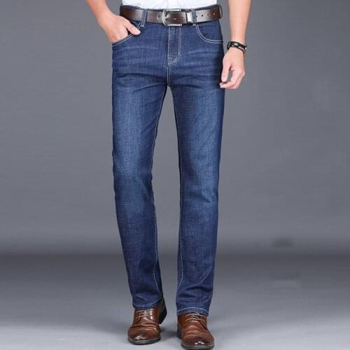 Man jeans brand classic mens trousers baggy jeans fashion stretch biker jeans big size TJWLKJ