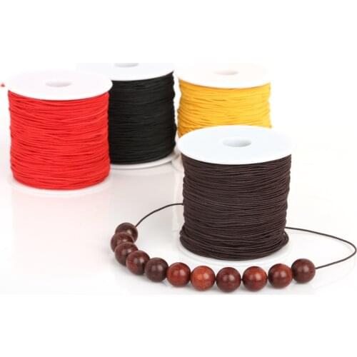 0.8mm 1.2mm 1.5mm Nylon Elastic Cord Thread String Rope Beading Wire For Jewelry Making DIY Bracelet Necklace Findings
