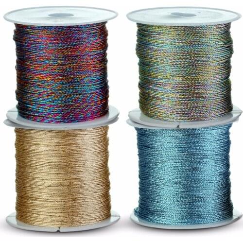 LOULEUR 1roll/lot Diameter 0.2/0.4/0.6/0.8/1.0mm Nylon Beading Cord Macrame Cord Braided Rope For Necklace Bracelet Jewelry